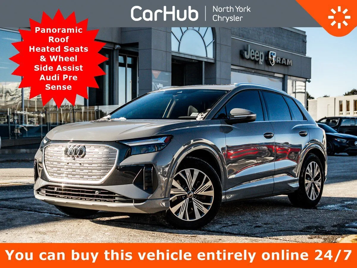 2024 Audi Q4 e-tron Panoroof Heated Seats & Wheel Side Assist Audi Pre